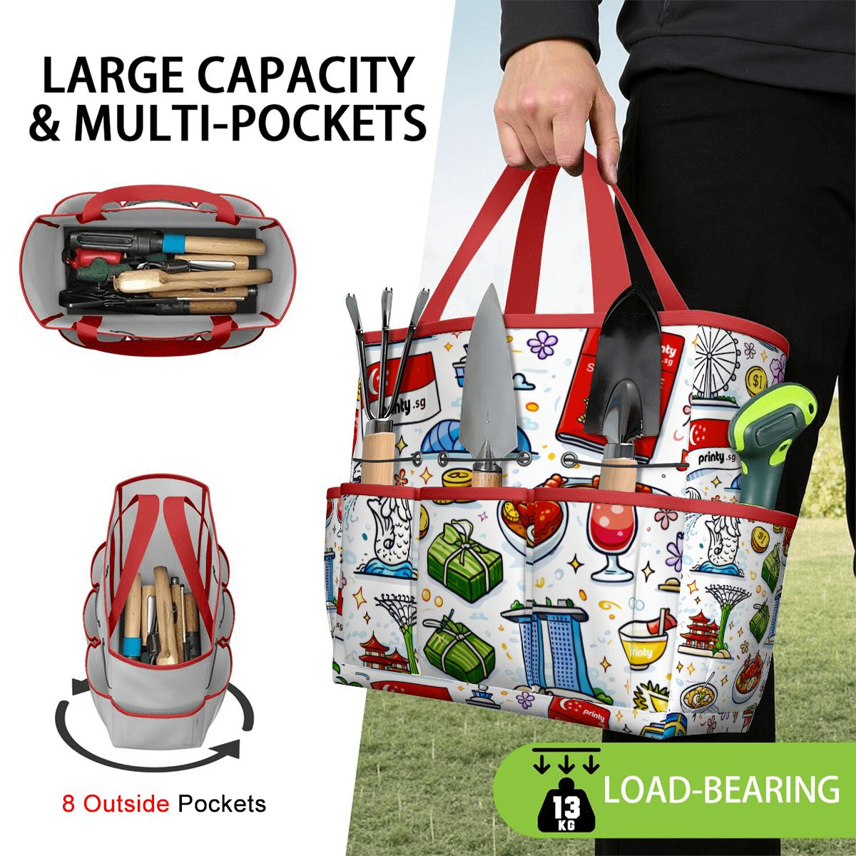 Custom Garden Tool Bag (Tools Not Included)