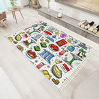 Custom Area Rug with Tassels (5:3)