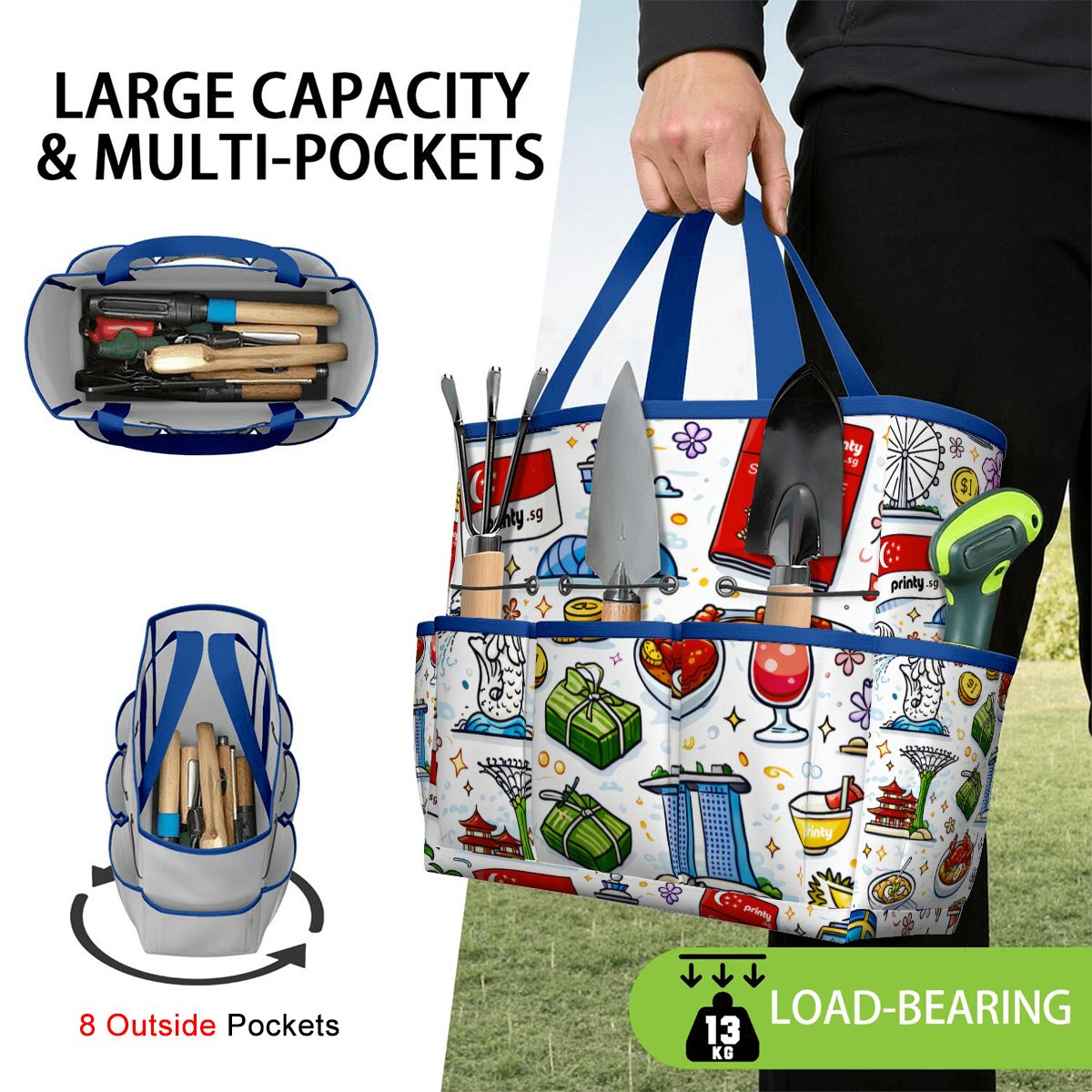 Custom Garden Tool Bag (Tools Not Included)