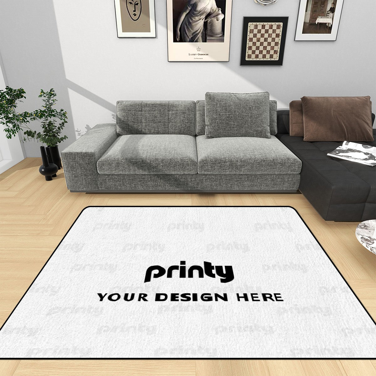 Custom Small Area Rug Floor Carpet (3:2)