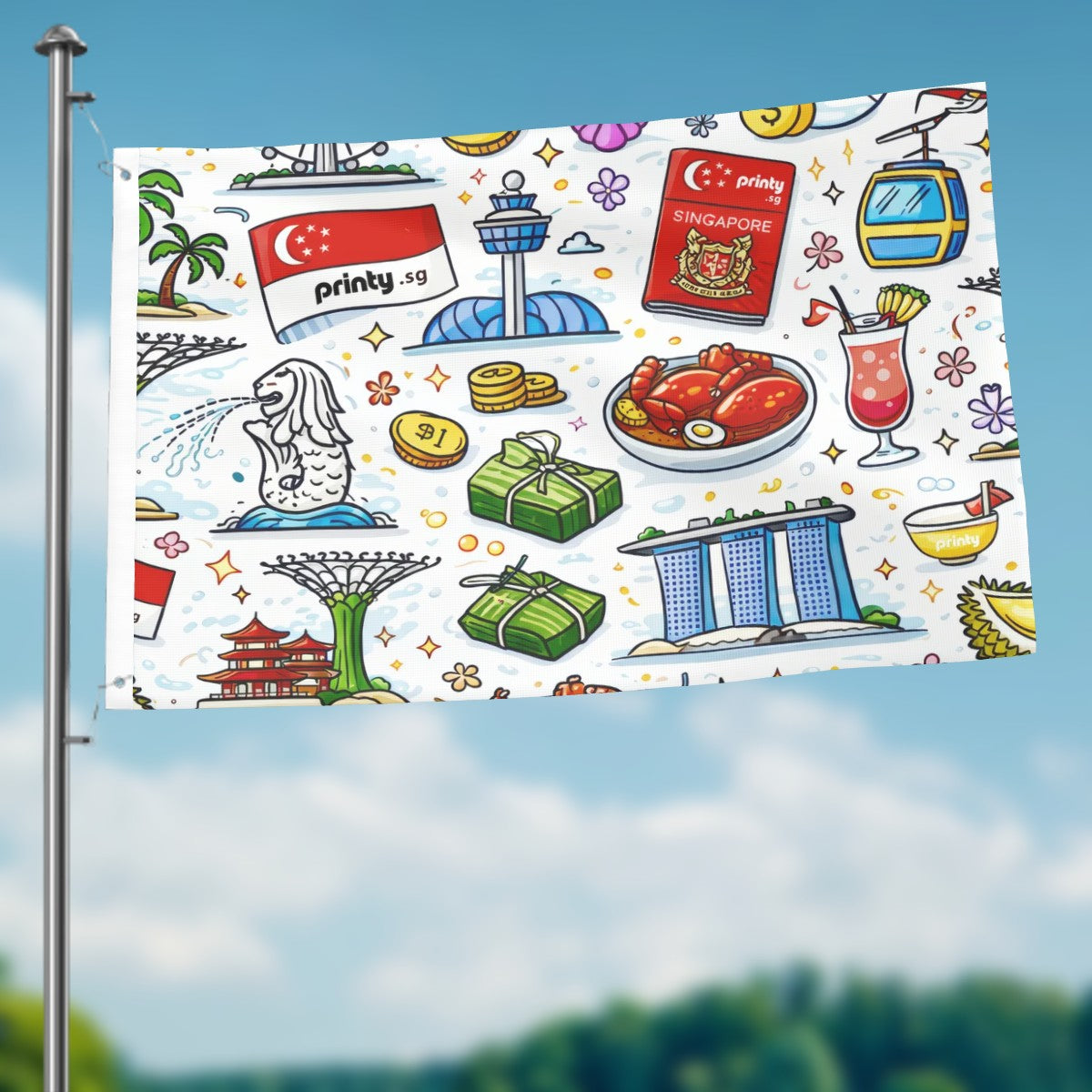 Custom Outdoor Decor Flags Double Sided (2:3)
