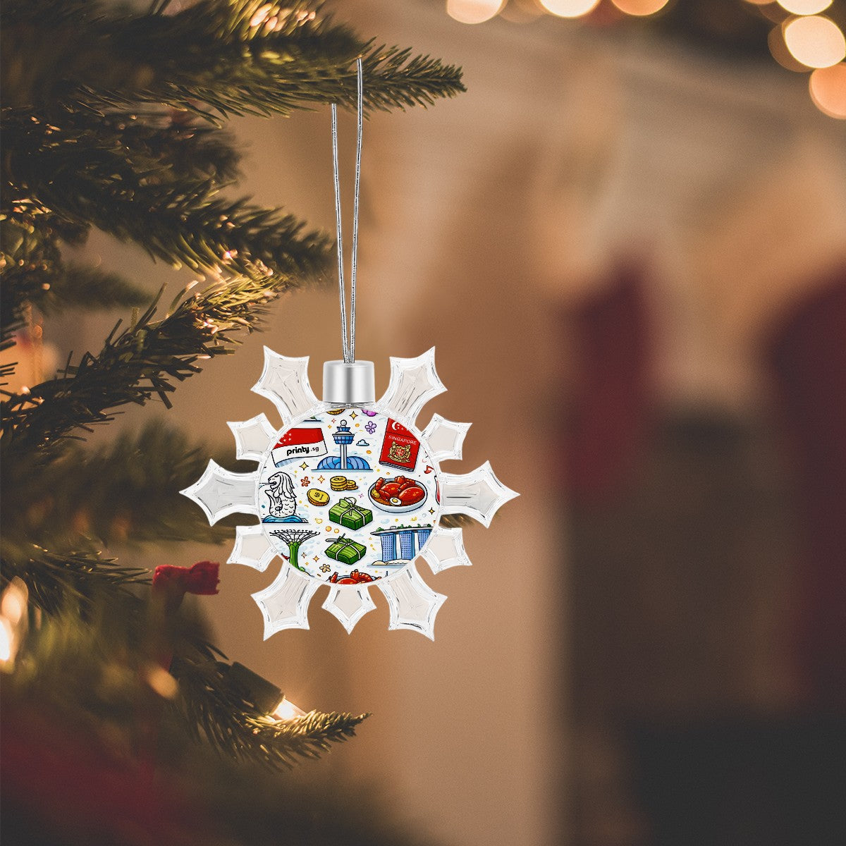 Custom Christmas Snowflake Decorations