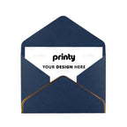 Custom Golden Edge Greeting Cards (Horizontal)