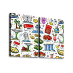 Custom 2 Panels Canvas Prints Wall Art (Set B)