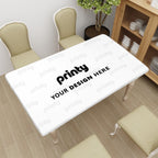 Custom Small Rectangle Anti-Oil Table Cover with Elastic Edged