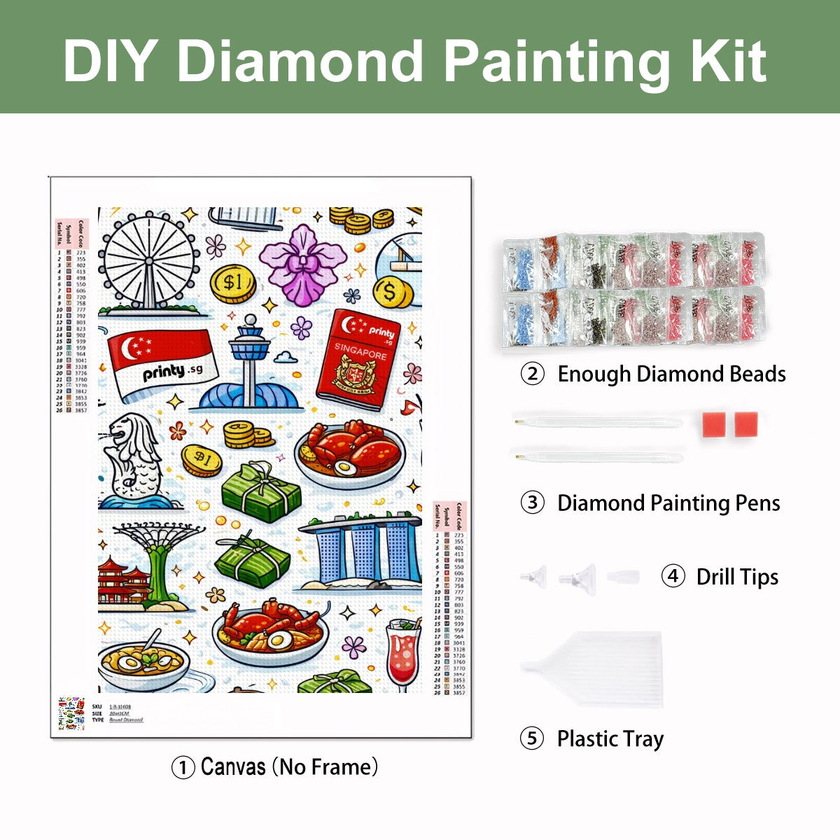 Custom DIY Diamond Painting no Frame (2:3)