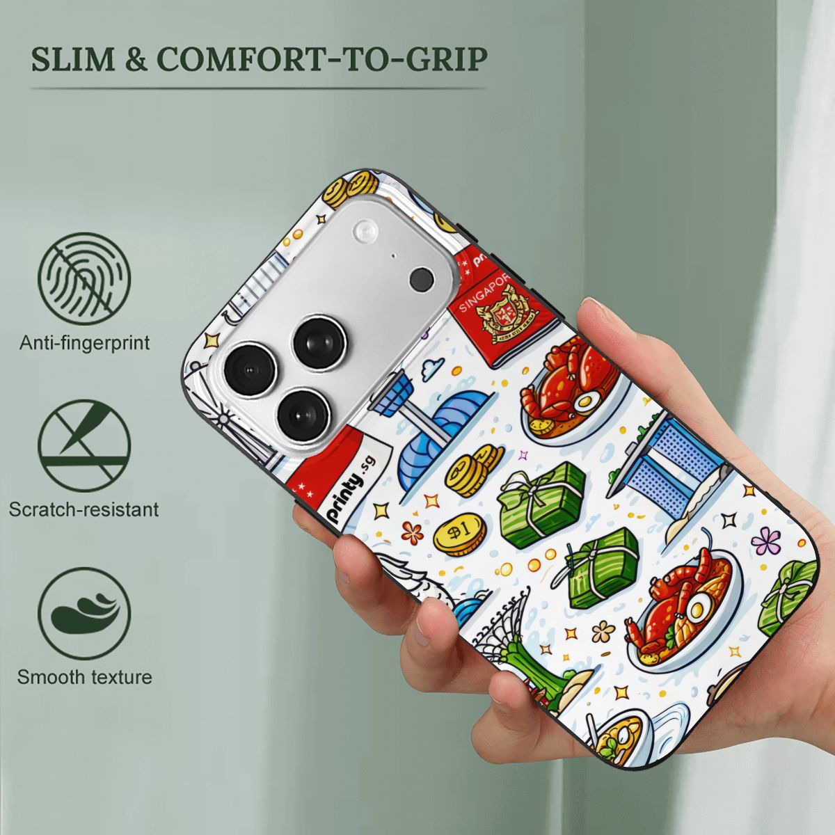 Custom iPhone 17 Pro Max TPU Black Phone Case