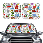Custom Foldable Front Windshield Sun Shade 2 pcs