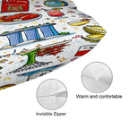 Custom Plush Throw Pillow Covers (Single-Sided Design & Multi-Size)