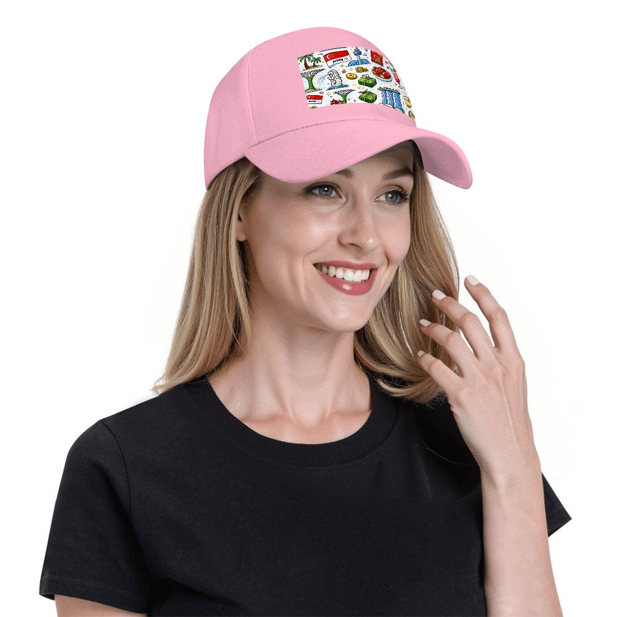 Custom Curved Eaves Trucker Hat (Solid Color)