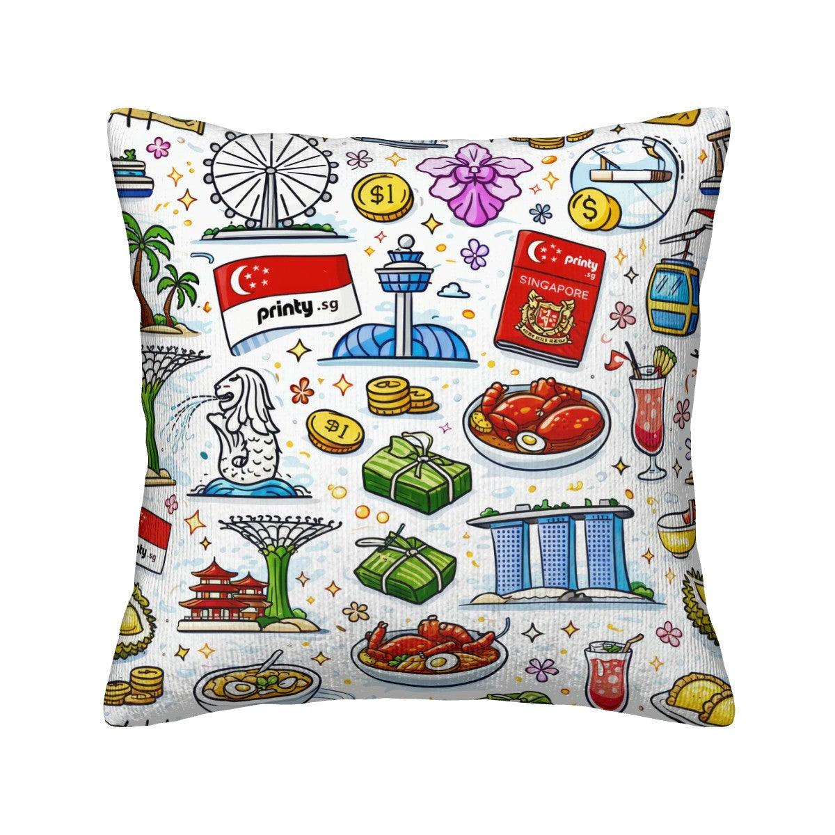 Custom Corduroy Throw Pillow Covers with Core (Double-Sided Design)