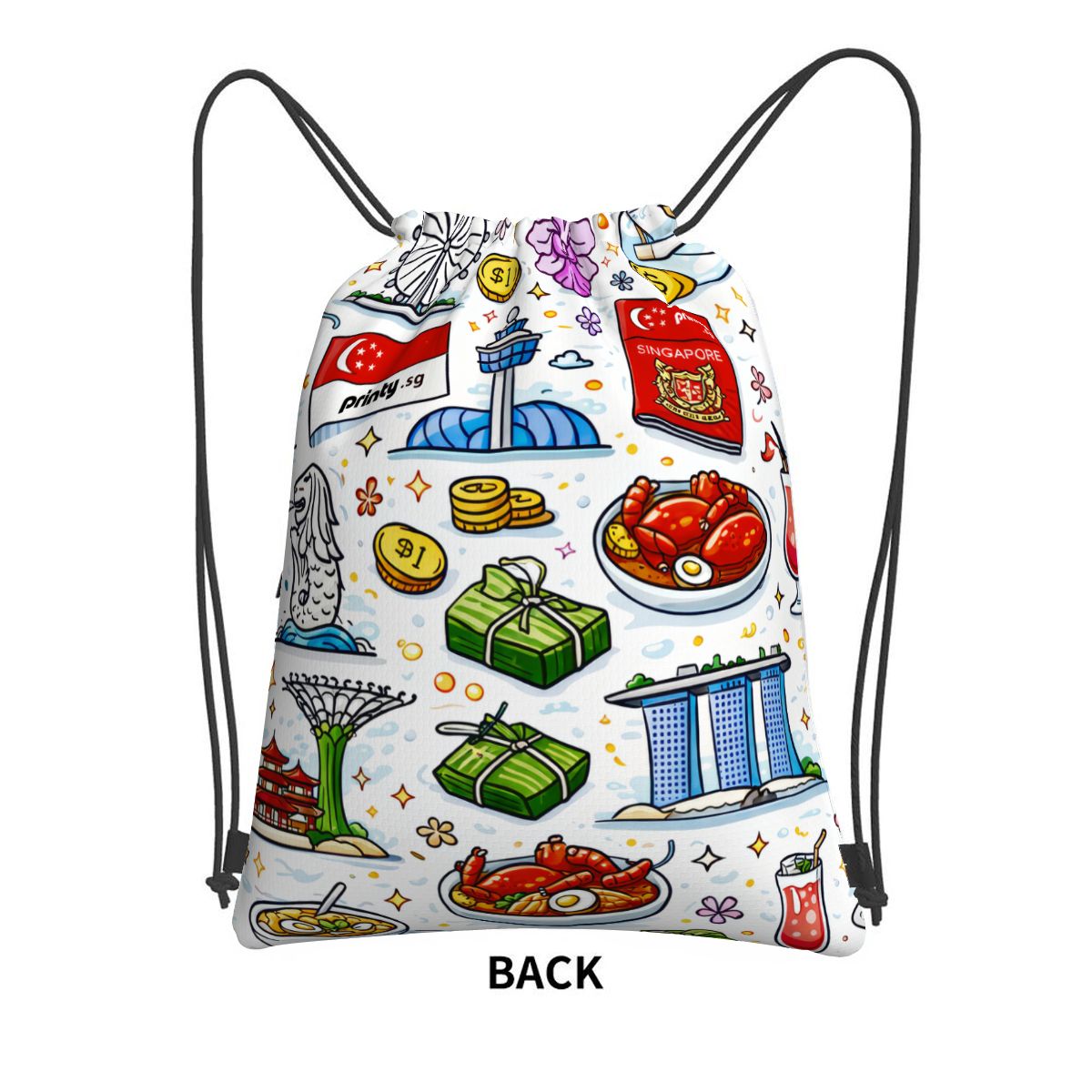 Custom Zipper Drawstring Backpack