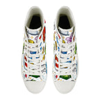 Custom Women's High Top Canvas Shoes Customized Tongue