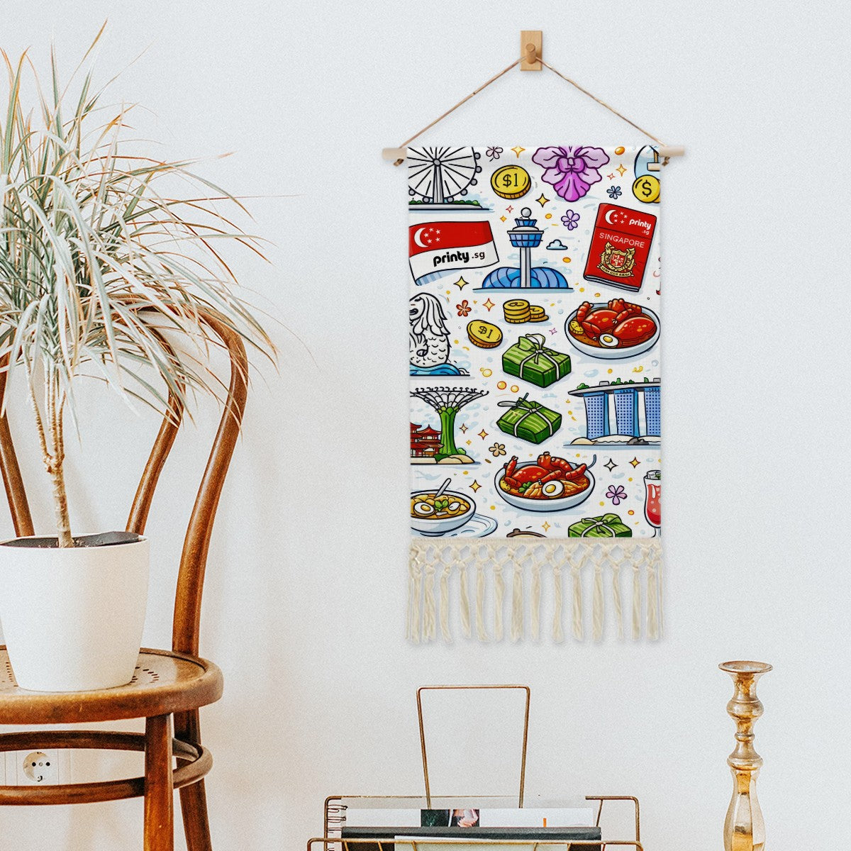 Custom Cotton and Linen Hanging Pictures