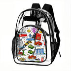 Custom Clear Backpack with Mesh Pocket