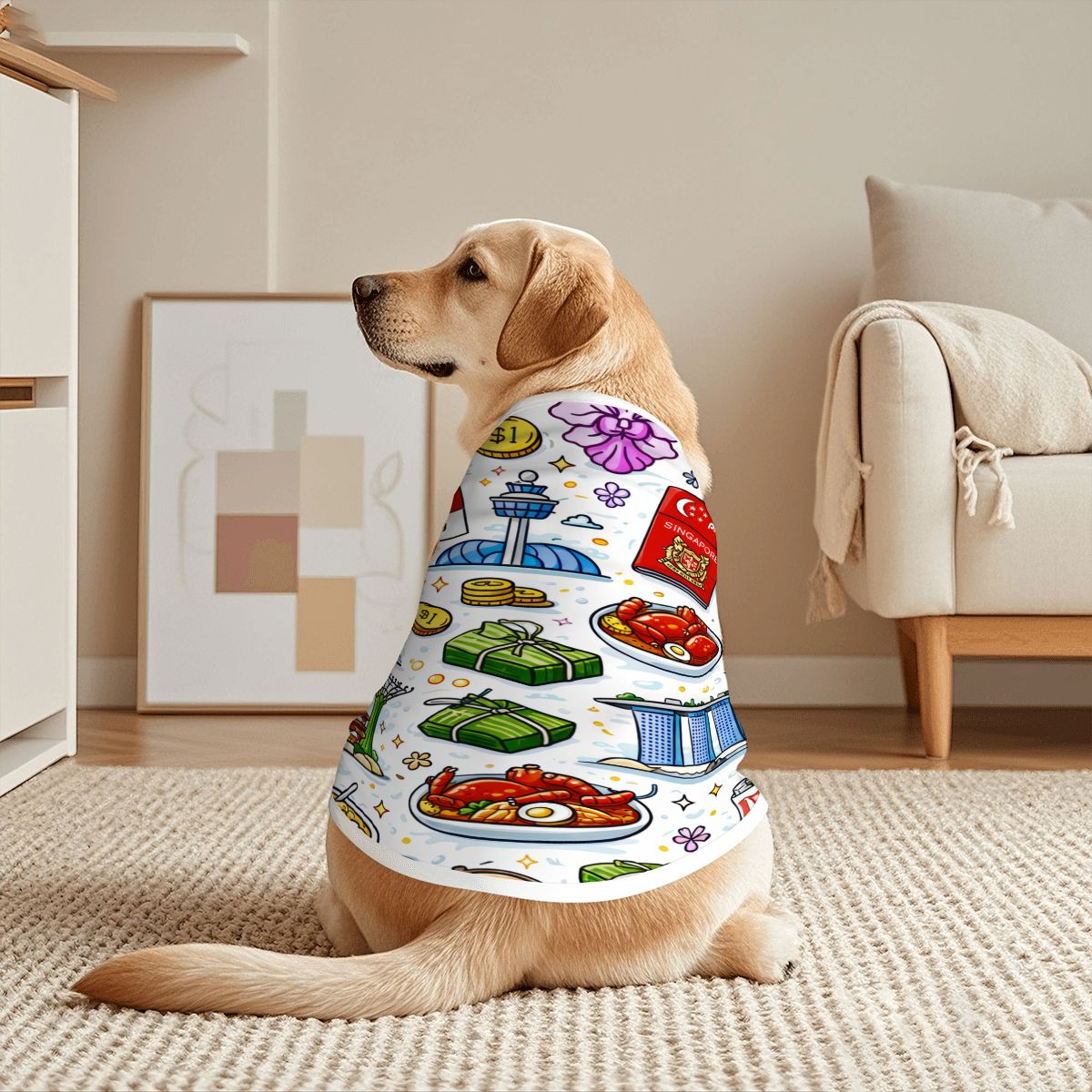 Custom Large Dog Cotton Tank Top