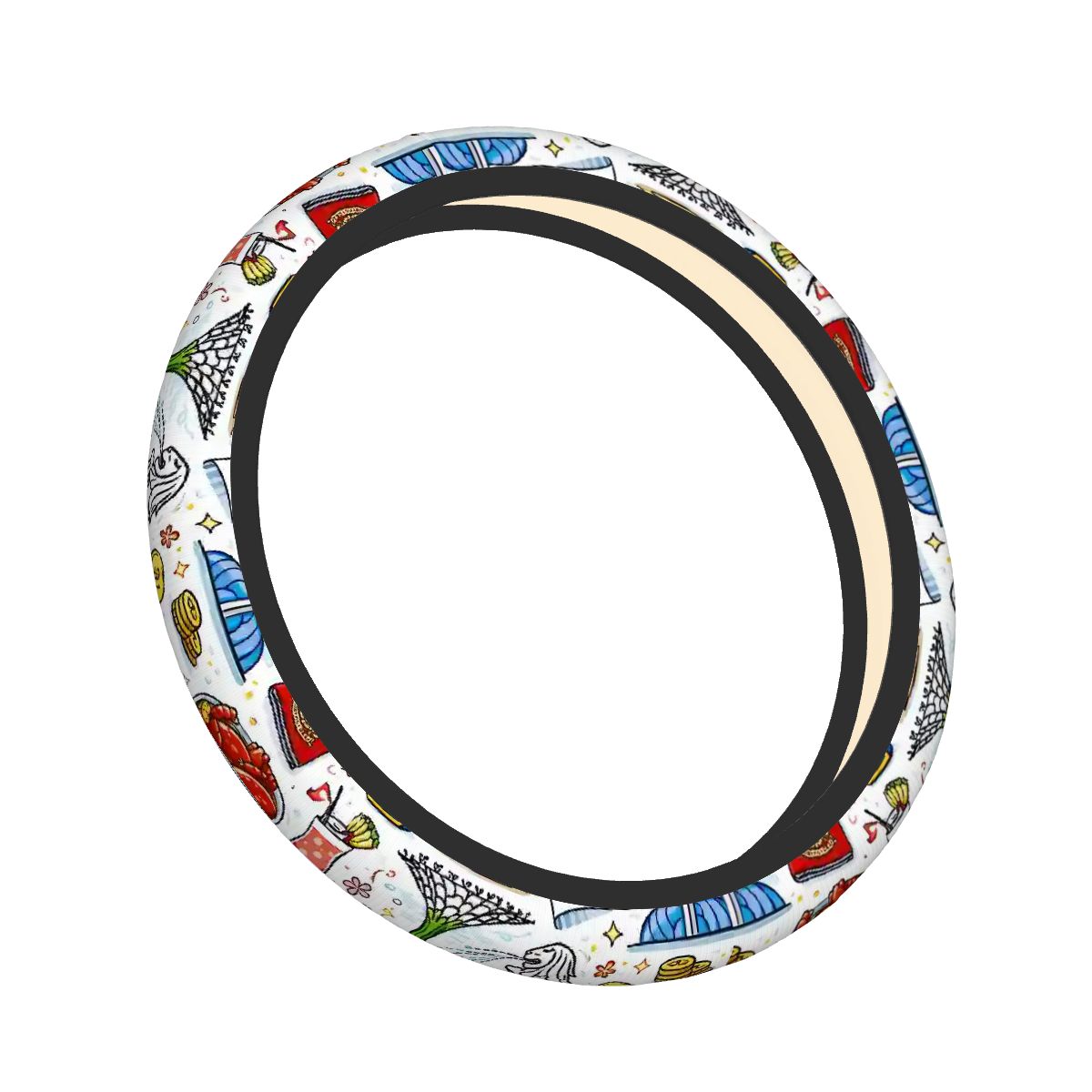 Custom Thickened Elastic Car Steering Wheel Cover
