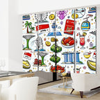 Custom Hanging Room Divider 12 pcs