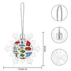 Custom Christmas Snowflake Decorations