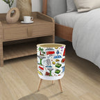 Custom Round Trash Can with Lid