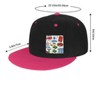 Custom Flat Bill Hats Hip Hop Style (Side Pattern)