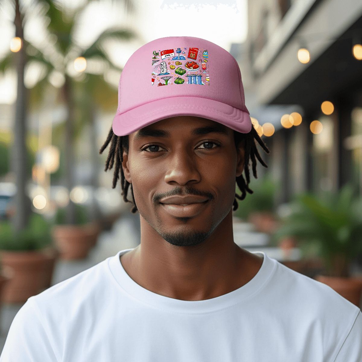 Custom Mesh Baseball Cap (Area Pattern)