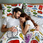 Custom Queen Duvet Cover Set