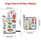 Custom Oven Mitts and Pot Holders Sets (3pcs)