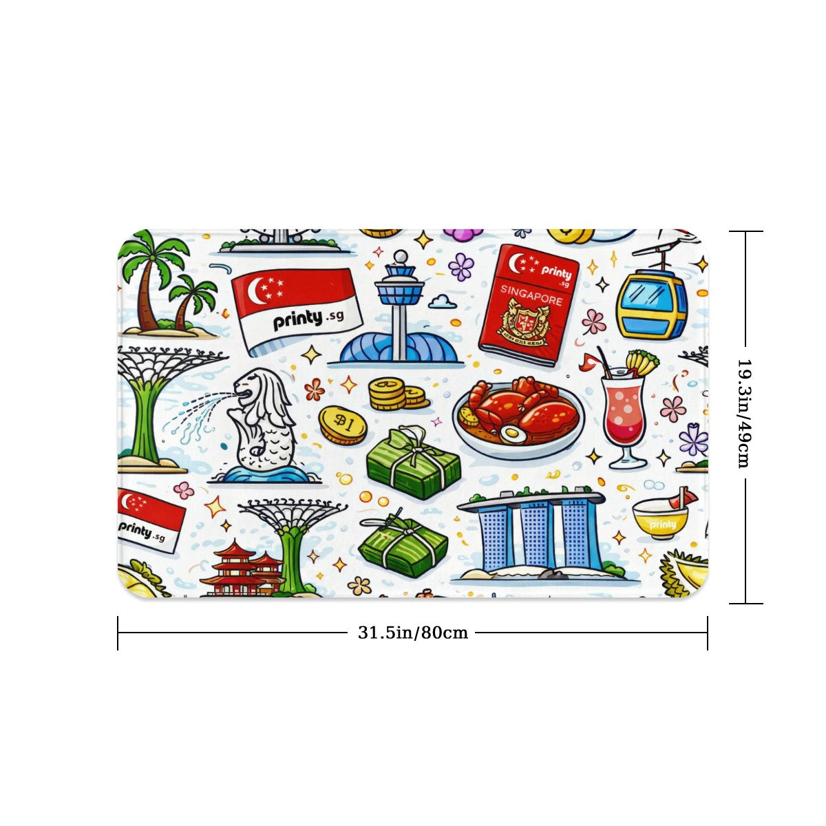 Custom Pet Food Mat 31.5"x19.3"