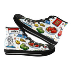 Custom Women's High Top Canvas Shoes Customized Tongue