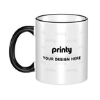 Custom Colored Ceramic Coffee Mug (11oz) (Area Print)