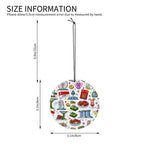 Custom Round Shape Car Air Freshener Cards 6 Pieces