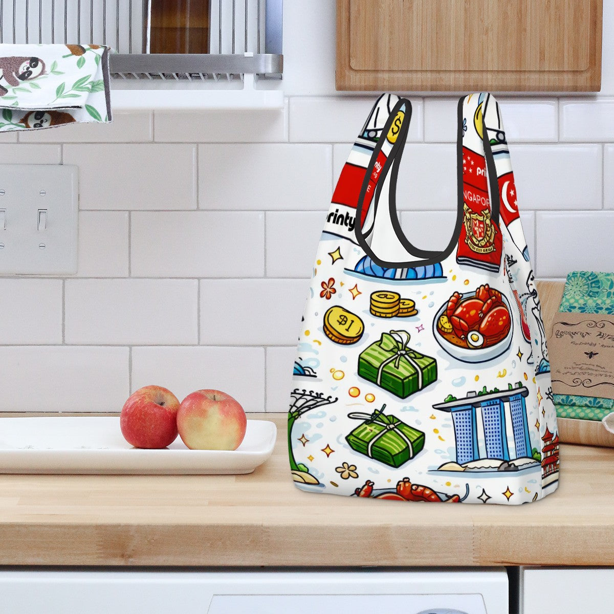 Custom Folding Reusable Shopping Bags