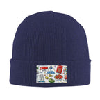 Custom Knitted Hat with Velvet Patches