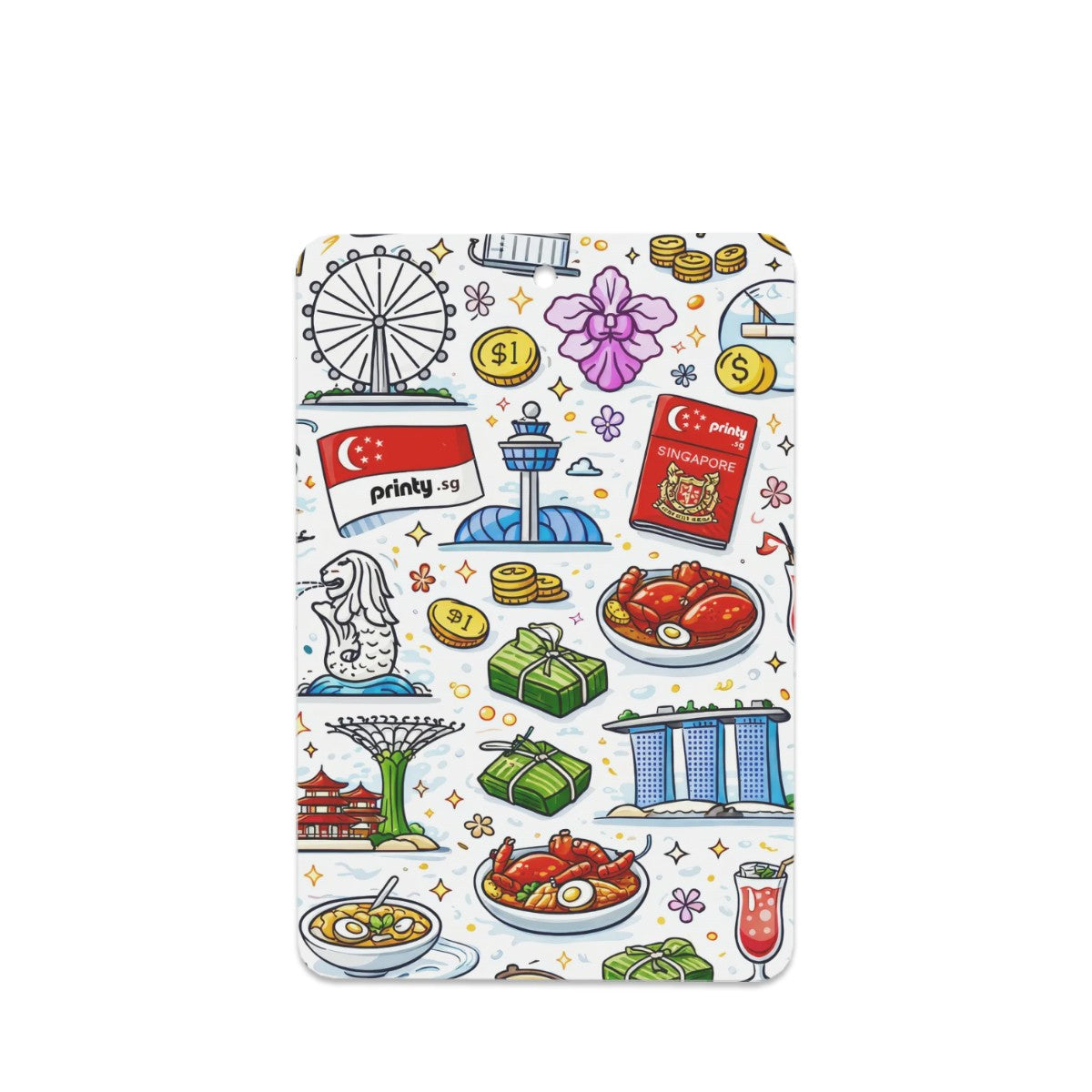 Custom Rectangle Car Air Freshener Cards 6 Pieces