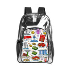 Custom Clear Backpack with Pockets