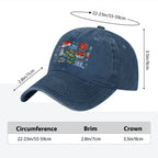 Custom Unisex Washed Denim Baseball Cap