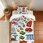 Custom Twin Duvet Cover Set 55"x79"