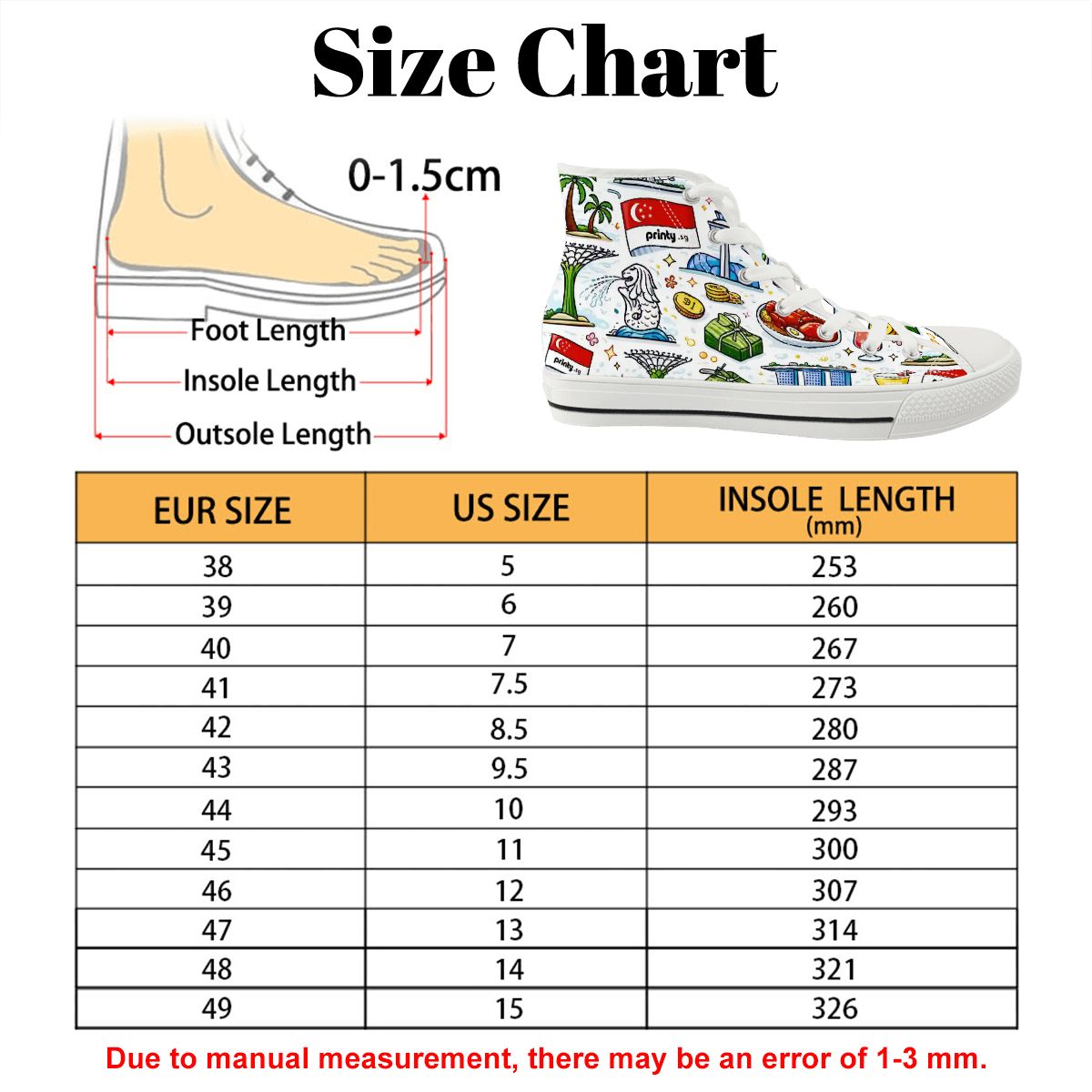 Custom Men's High Top Canvas Shoes (Customized Tongue)