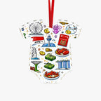 Custom Clothing-Shaped Glass Ornament