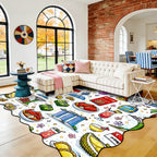 Custom Scalloped Area Rug 120"x96"