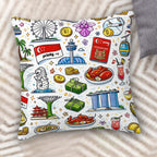 Custom Corduroy Throw Pillow Covers with Core (Double-Sided Design)