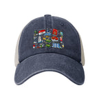 Custom Washed Denim Mesh Cap