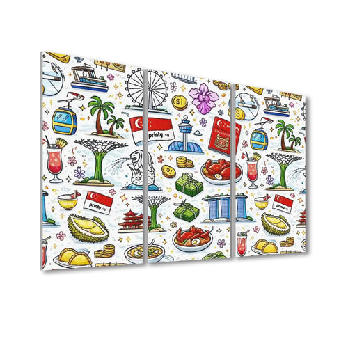 Custom 3 Panels Sound Absorbing Wall Art