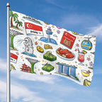 Custom Outdoor Decor Flags Double Sided (5:8)