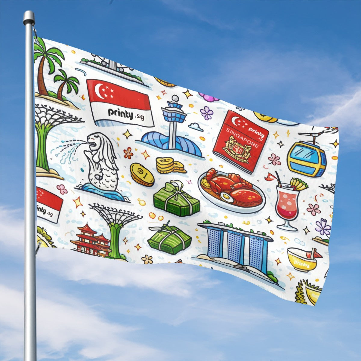 Custom Outdoor Decor Flags Double Sided (5:8)