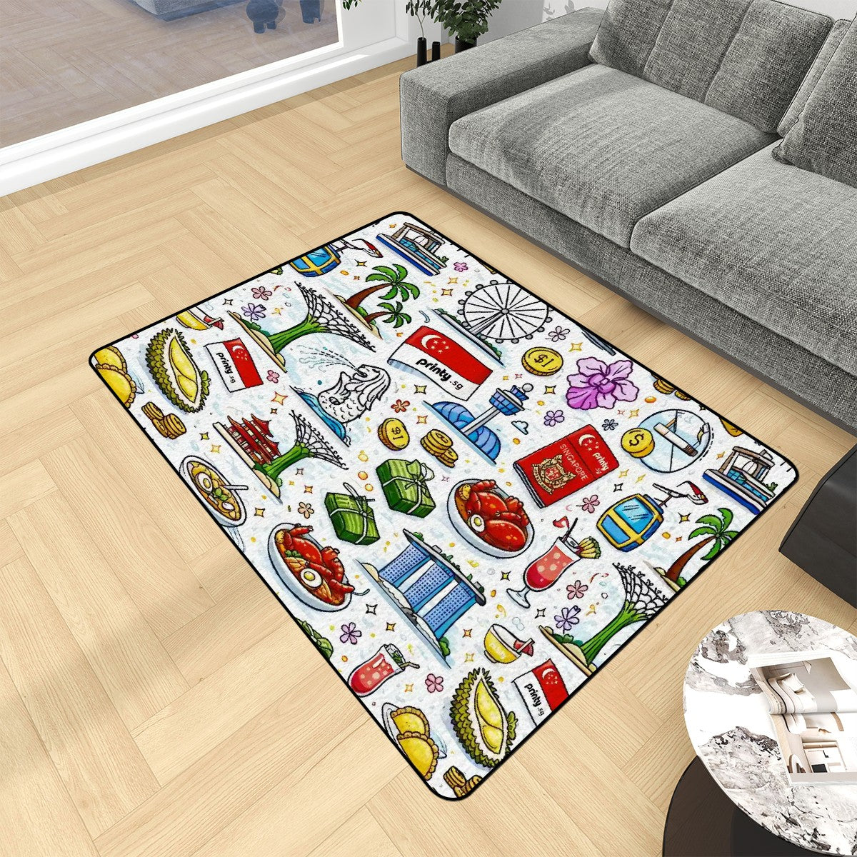 Custom Small Area Rug Floor Carpet (3:2)