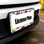 Custom 2-Hole Round License Plate Frames 2 pcs