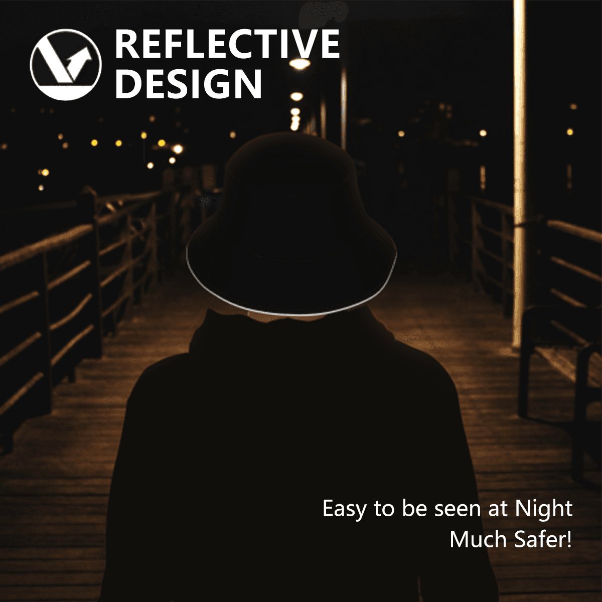 Custom Reflective Bucket Hat (Double-sided)