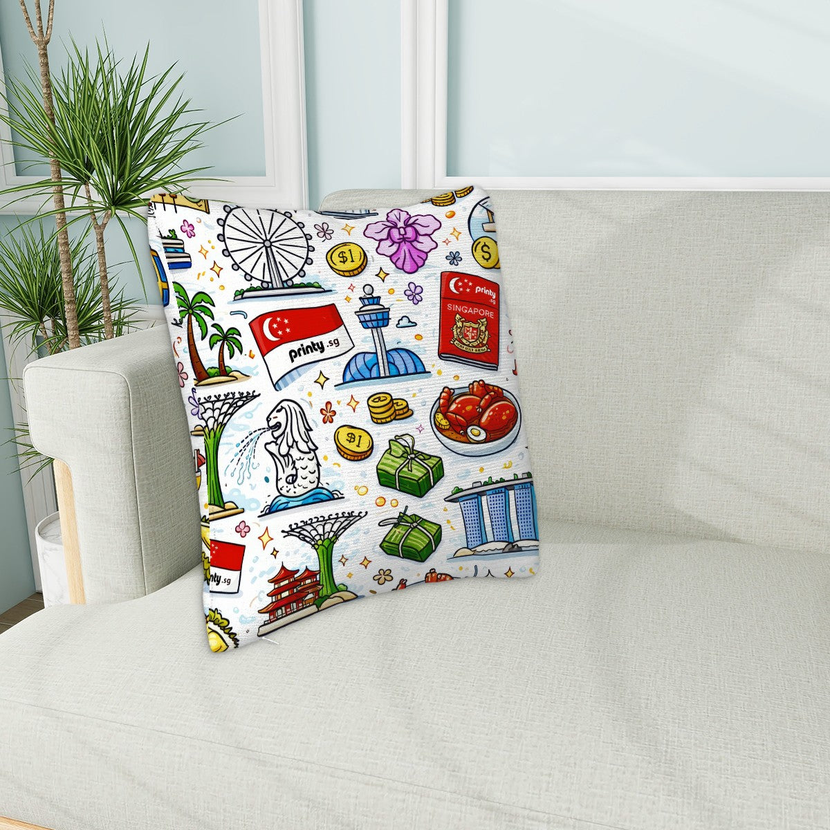 Custom Plush Throw Pillow Covers (Double-sided Design)